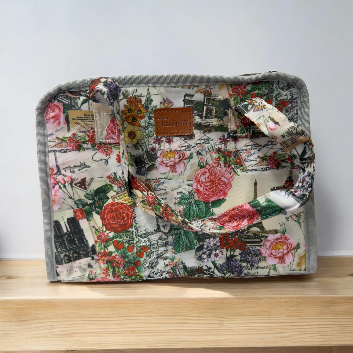 Lonchera Térmica para Comida con Diseño Floral | Bolsa de Almuerzo Aislante y Portátil