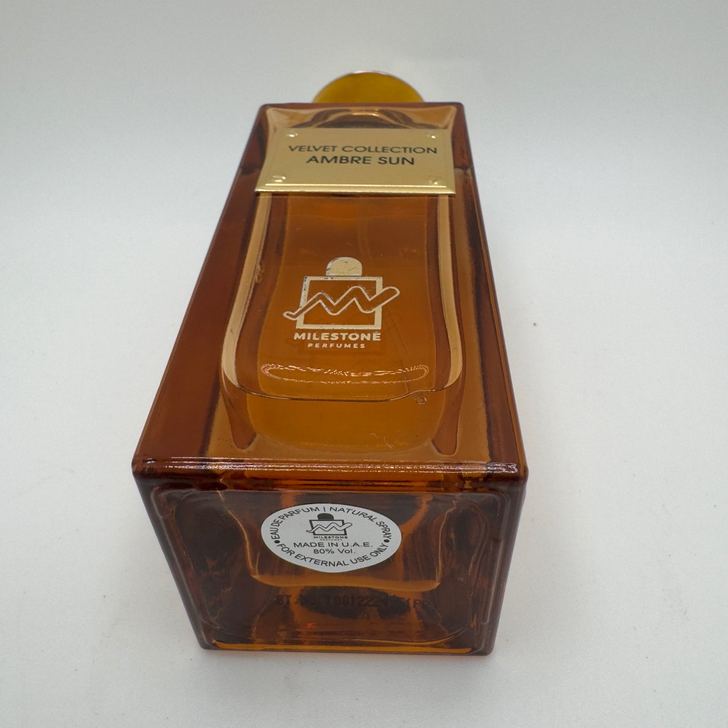 Milestone Perfumes Velvet Collection Ambre Sun Eau de Parfum 80ml – Perfume Unisex Ámbar Oriental