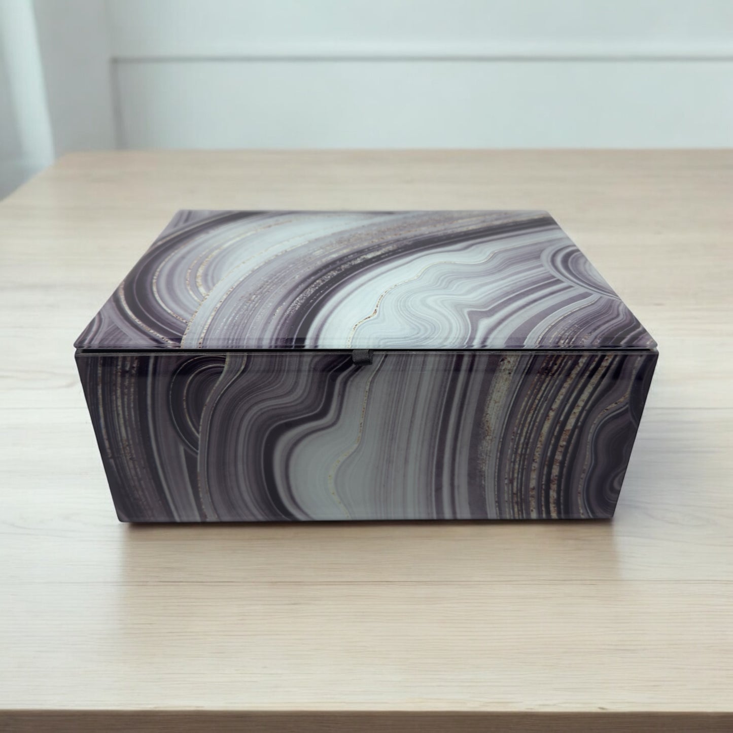Caja Organizadora Decorativa con Diseño Mármol | Almacenaje Elegante y Moderno