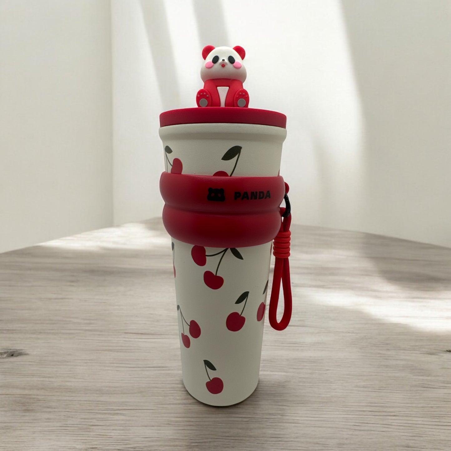 Vaso Térmico Reutilizable con Diseño | Con Tapa, Popote y Asa Portátil